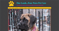 Desktop Screenshot of oneleashfourpaws.com