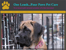 Tablet Screenshot of oneleashfourpaws.com